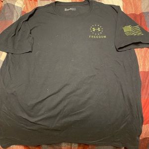 Black Under Armour Freedom T-Shirt.